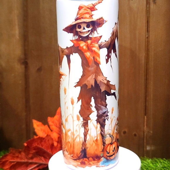 Scarecrow 3 Set Different Styles Of Fall Stainless Steel Skinny Tumblers NWT - Picture 7 of 8